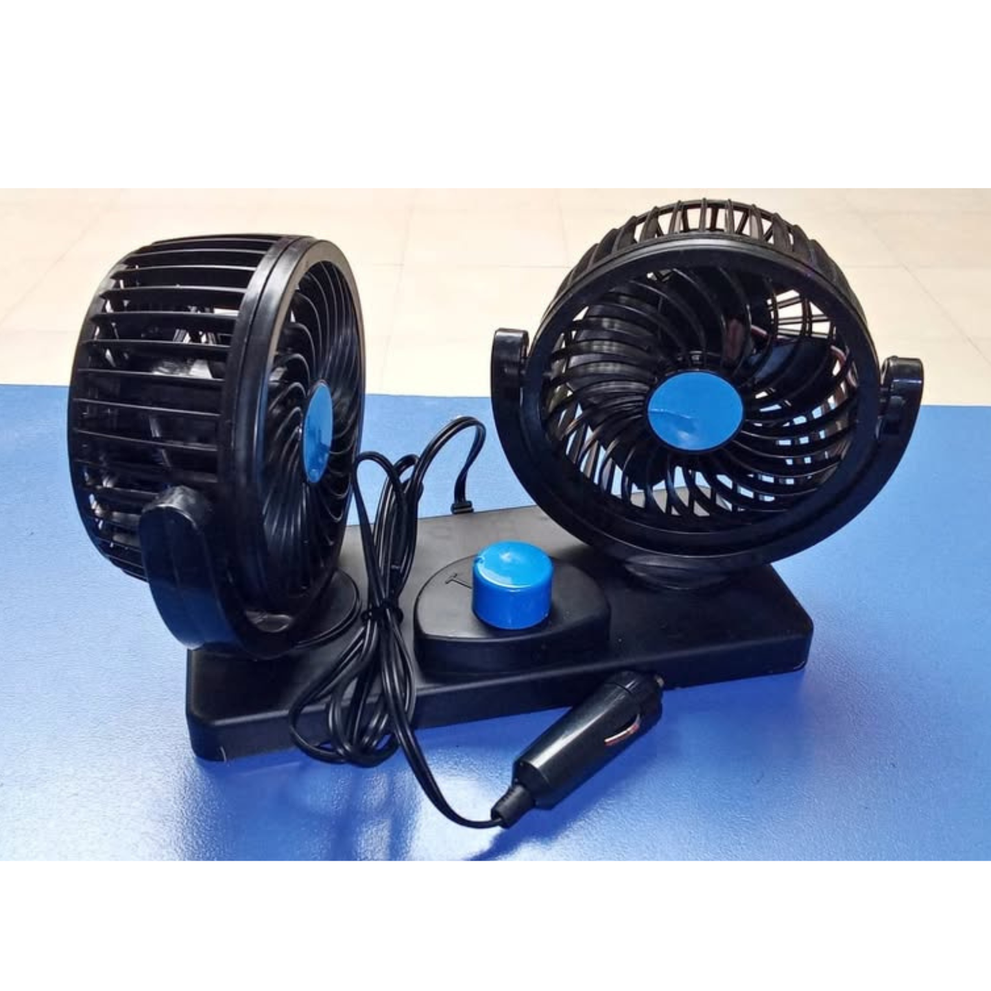COMBO VENTILADOR DOBLE + TAPASOL PARA CARRO